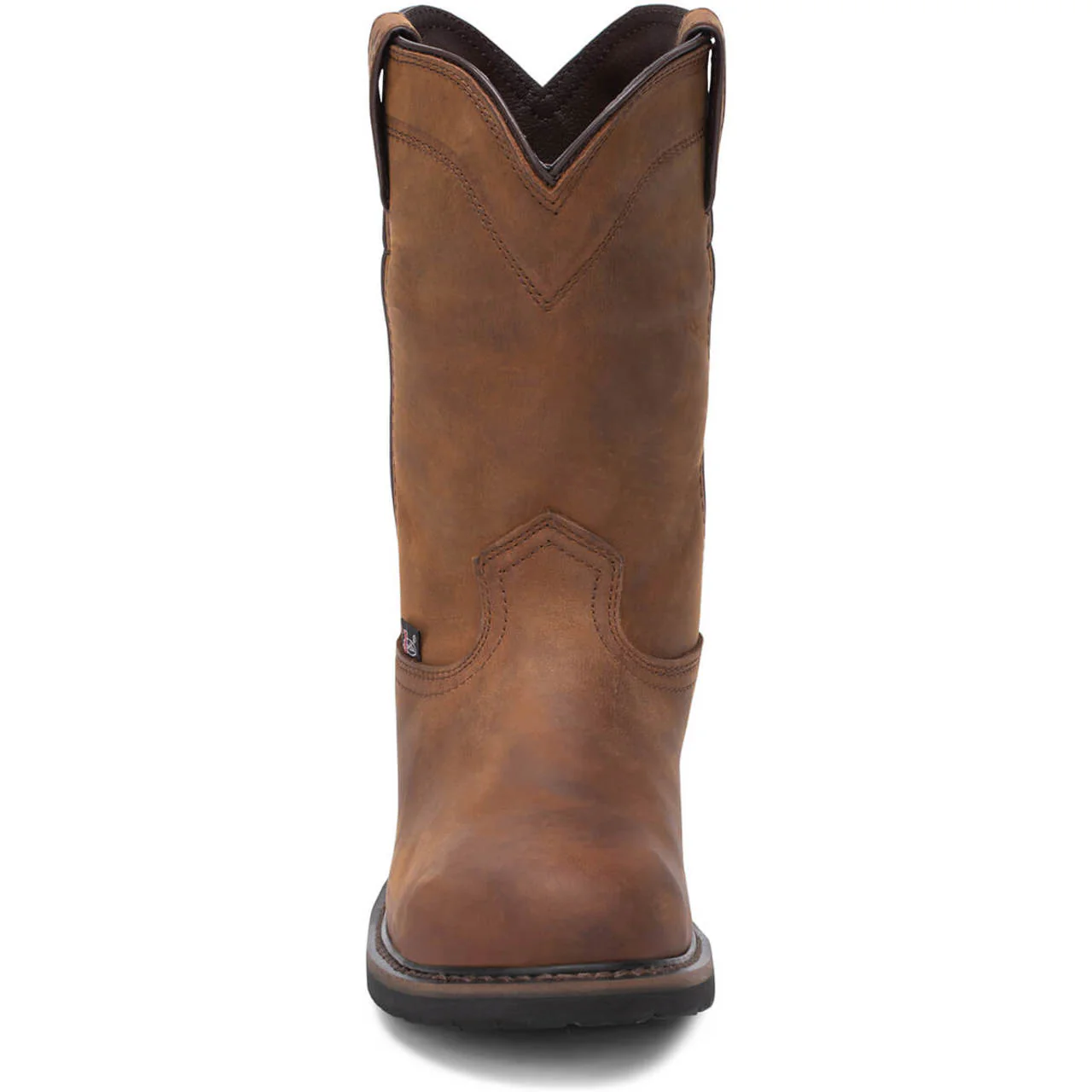 Justin Men's Drywall 10" Waterproof EH Steel Toe Boots, SE4961, Brown - Image 4