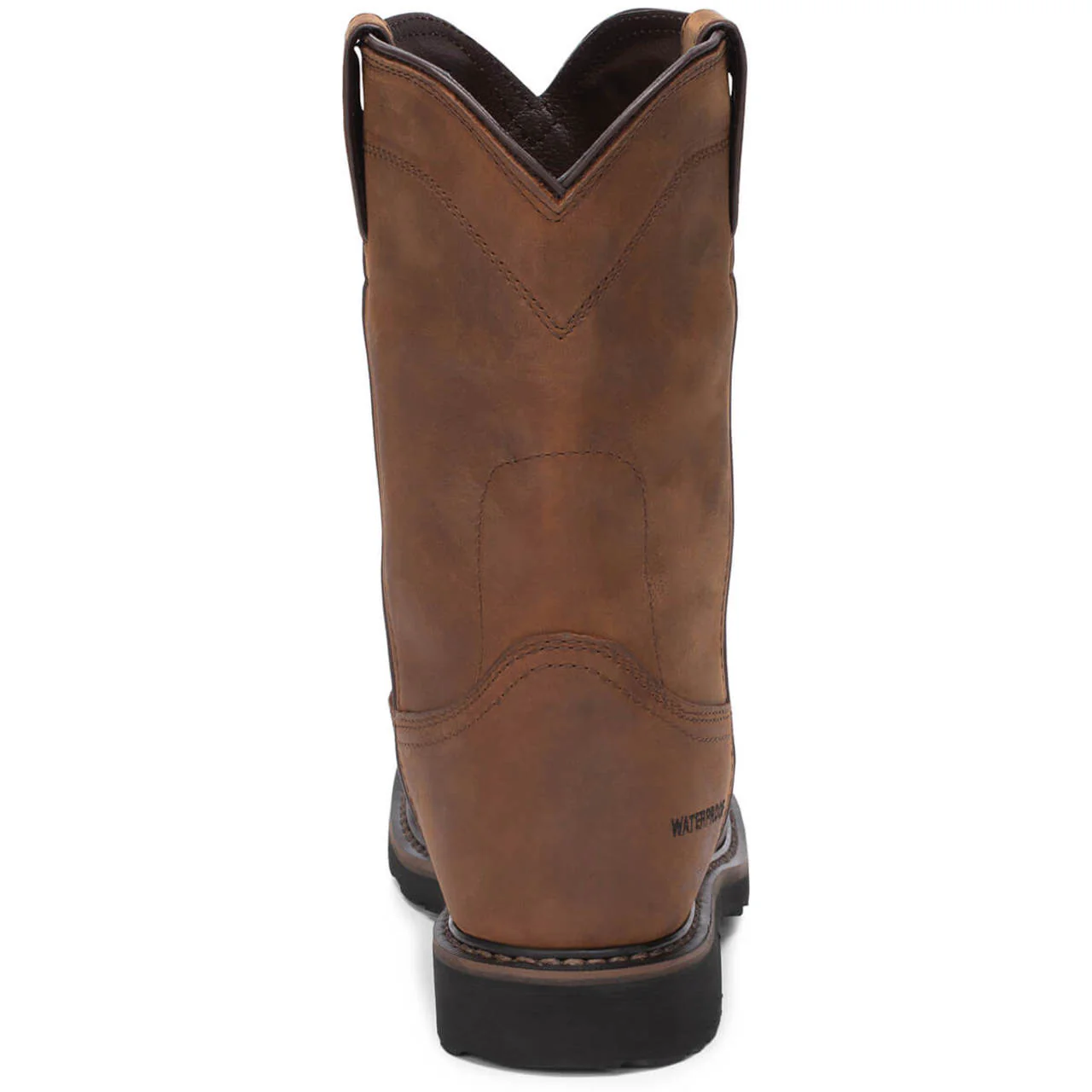 Justin Men's Drywall 10" Waterproof EH Steel Toe Boots, SE4961, Brown - Image 6