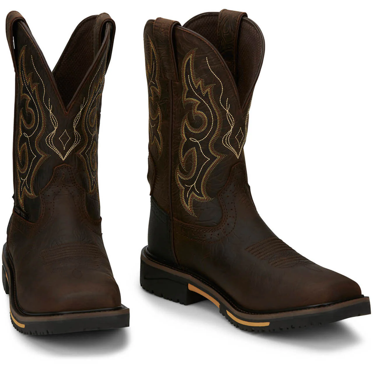 Justin Men's Joist 11" Waterproof EH Composite Toe Boots, SE4625, Brown - Image 2