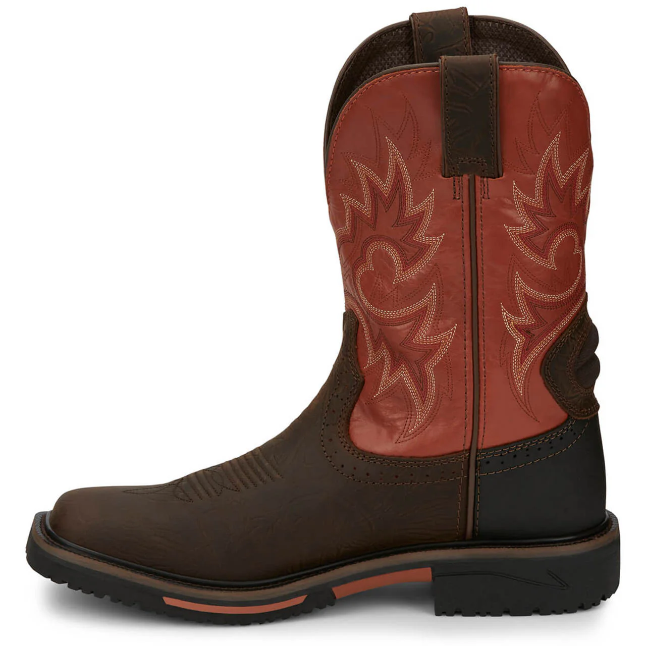 Justin Men's Joist 11" Waterproof EH Soft Toe Boots, SE4944, Brown - Image 4