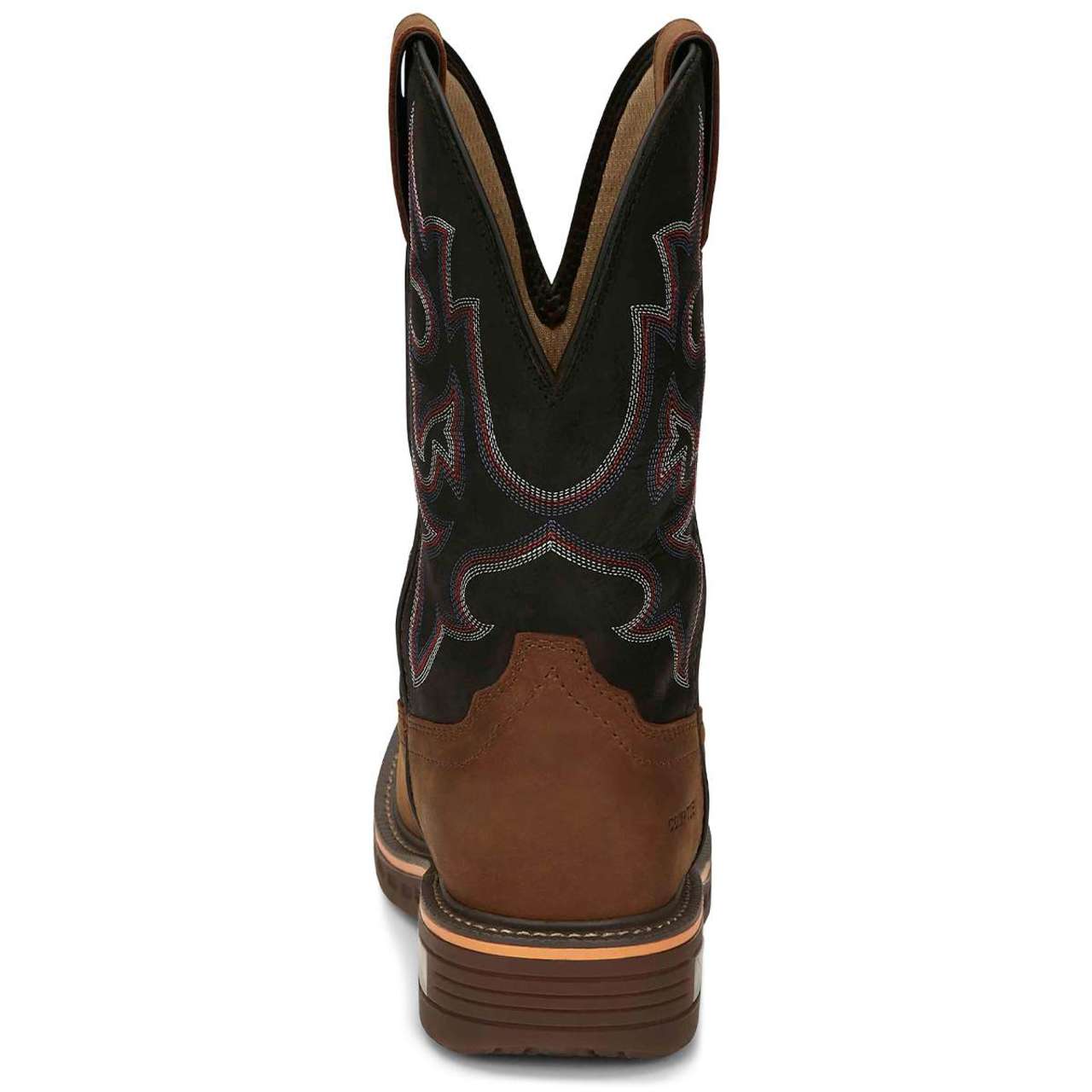 Justin Men's Resistor 11" Waterproof EH Nano Composite Toe Boots, CR4012, Brown - Image 5