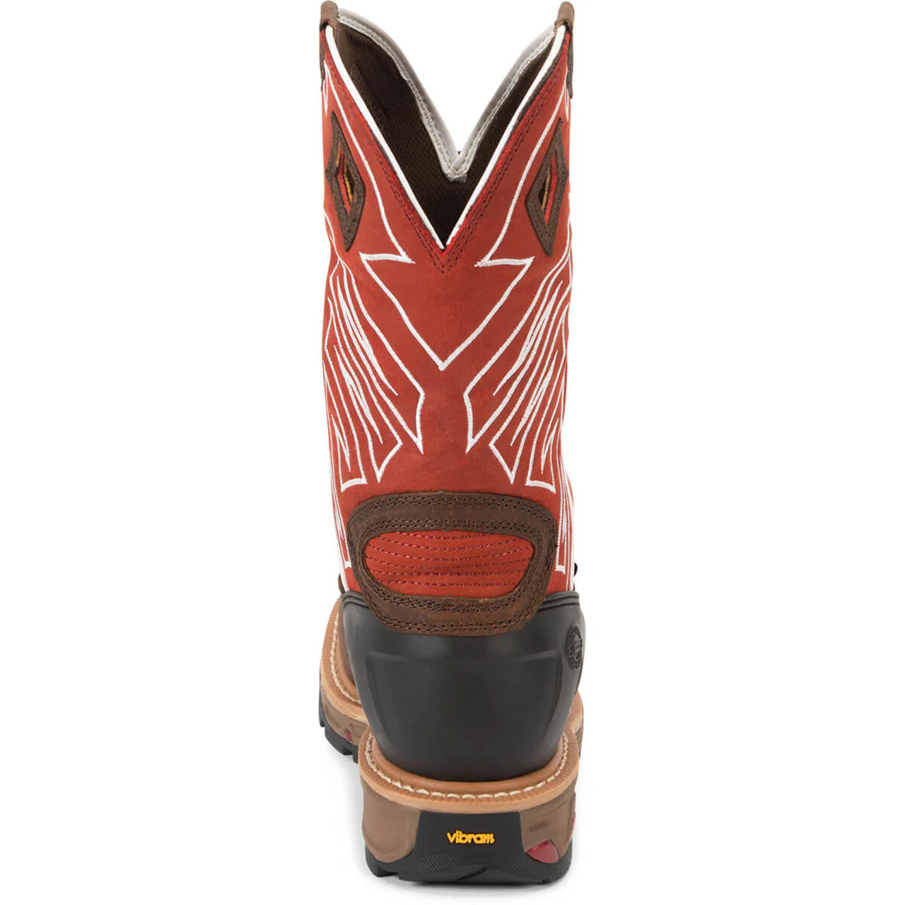 Justin Men's Roughneck 12" Waterproof EH Steel Toe Boots, WK2115, Brown - Image 6