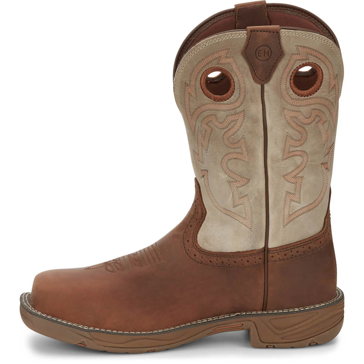 Justin Men's Rush 11" Waterproof EH Composite Toe Boots, WK4338, Tan - Image 6