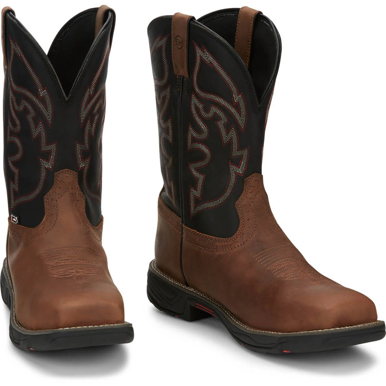 Justin Men's Rush 11" Waterproof EH Nano Composite Toe Boots, WK4337, Tan - Image 2