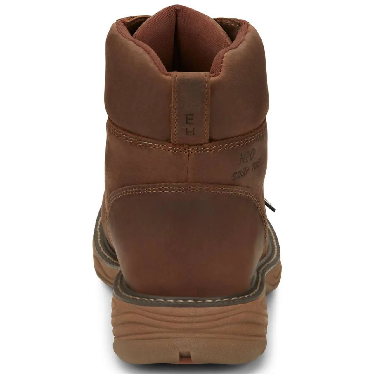 Justin Men's Rush 6" Waterproof EH Nano Composite Toe Boots, SE466, Brown - Image 5