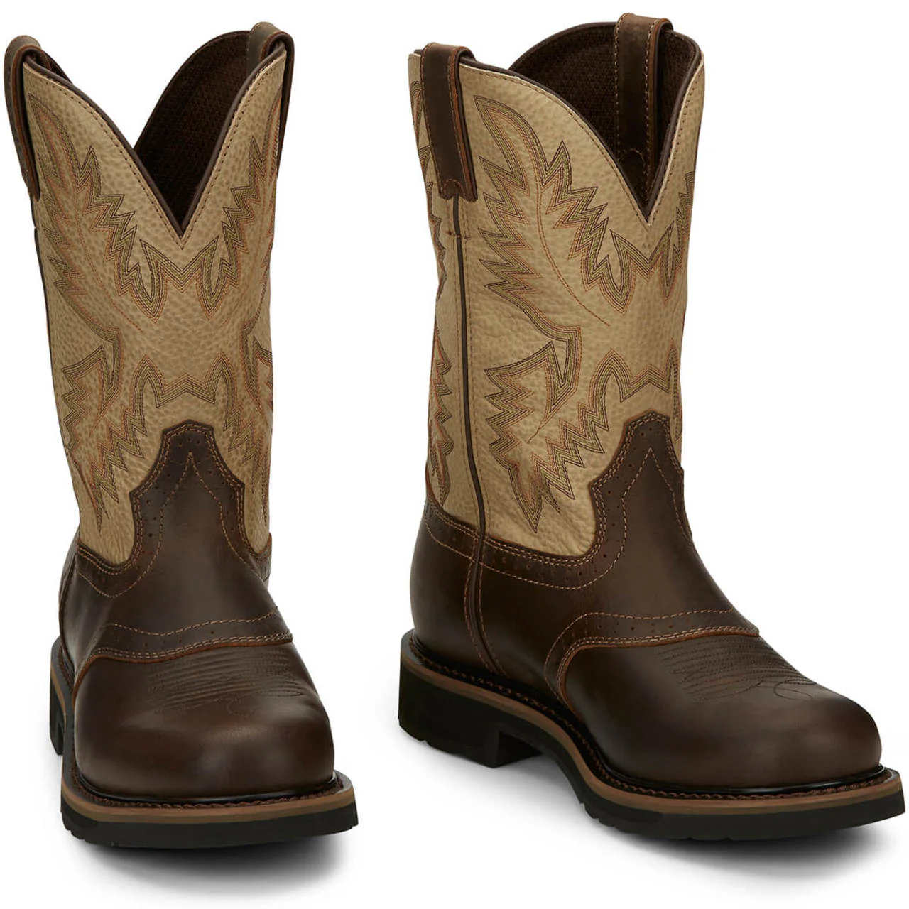 Justin Men's Superintendent 11" EH Soft Toe Boots, SE4660, Brown - Image 2