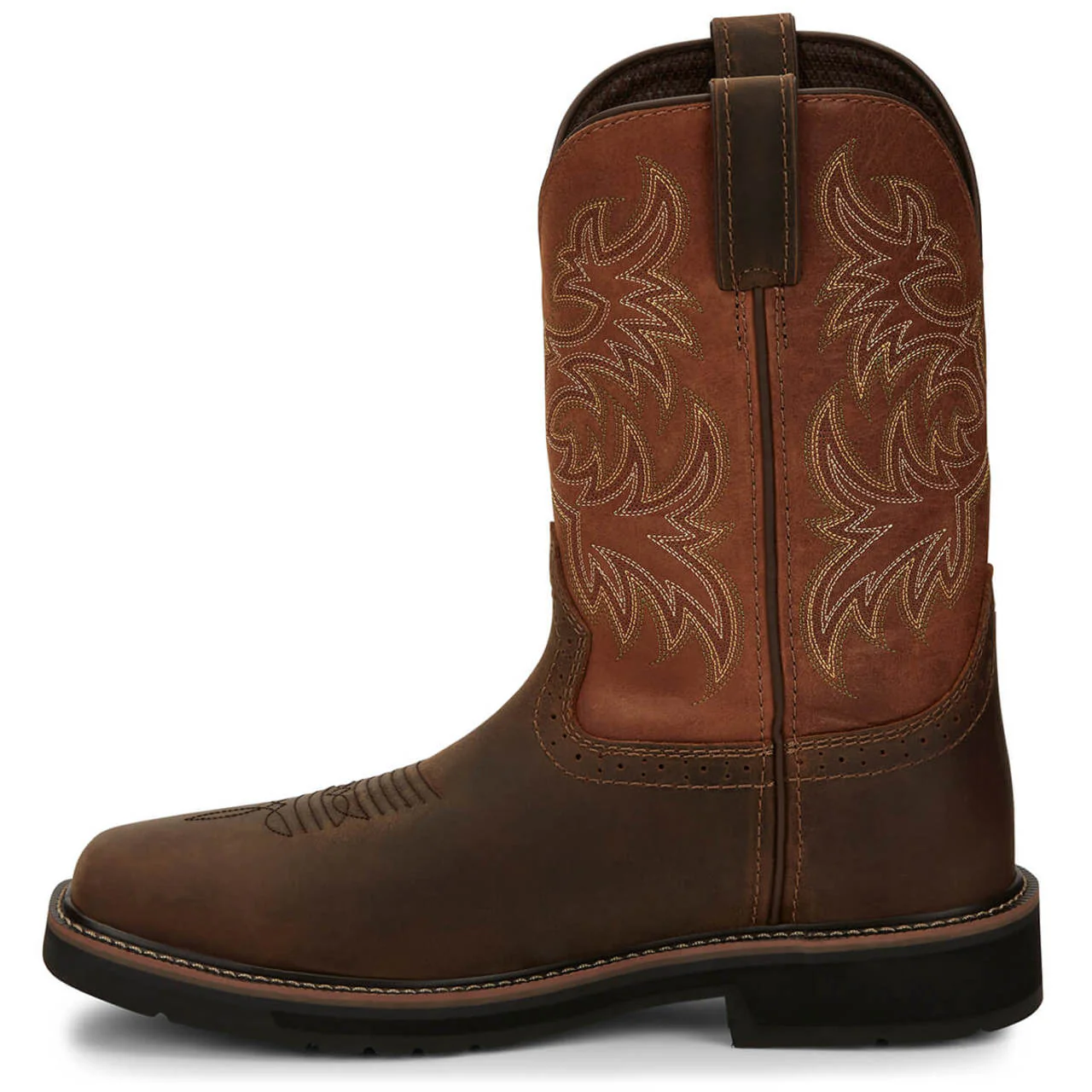 Justin Men's Switch 11" EH Composite Toe Boots, SE4812, Brown - Image 5