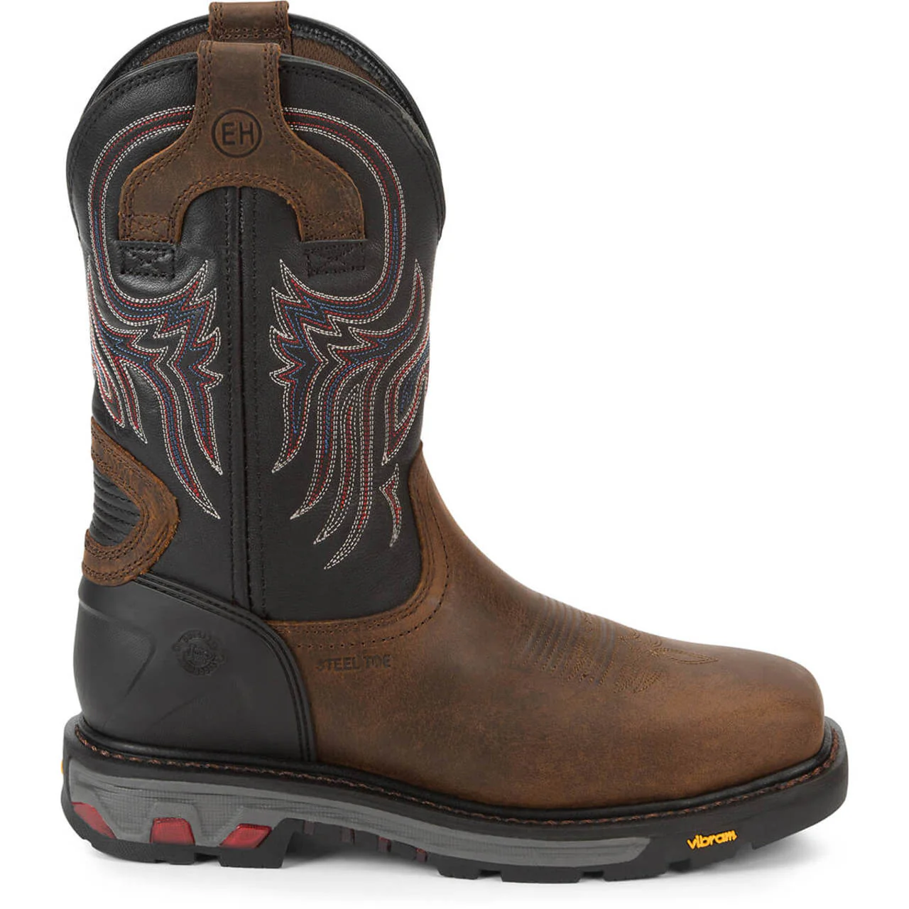 Justin Men's Tanker 11" EH Steel Toe Boots, WK2104, Brown