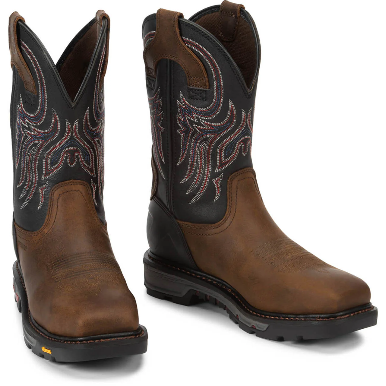 Justin Men's Tanker 11" EH Steel Toe Boots, WK2104, Brown - Image 2