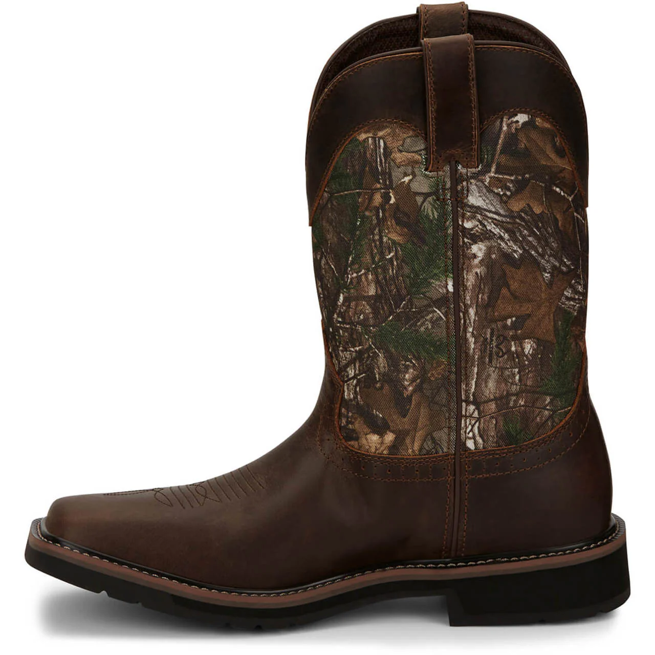 Justin Men's Trekker 11" Waterproof EH Soft Toe Boots, SE4676, Brown - Image 4