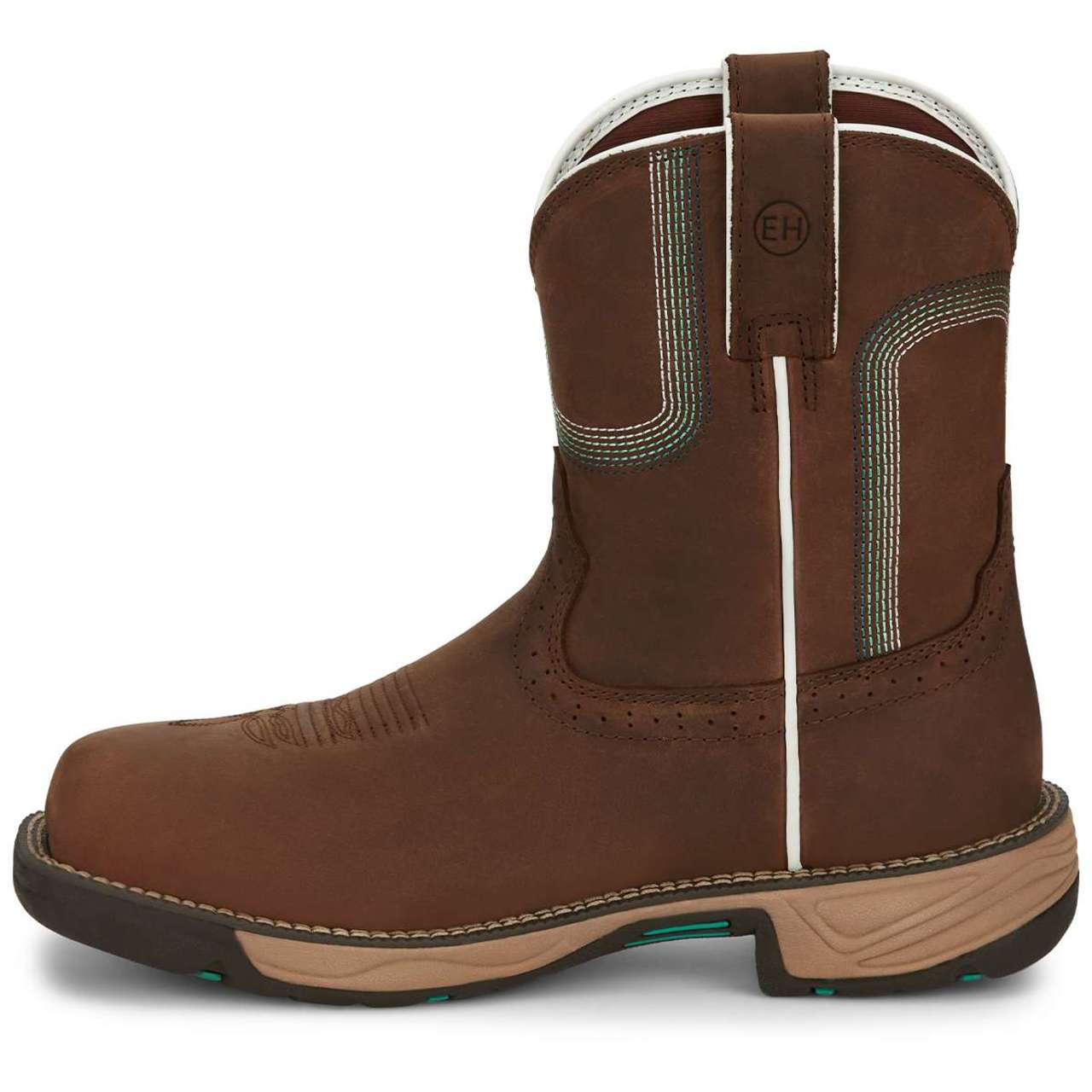 Justin Women's Stampede Rush 8" Waterproof EH Composite Toe Boots, SE4360, Brown - Image 5