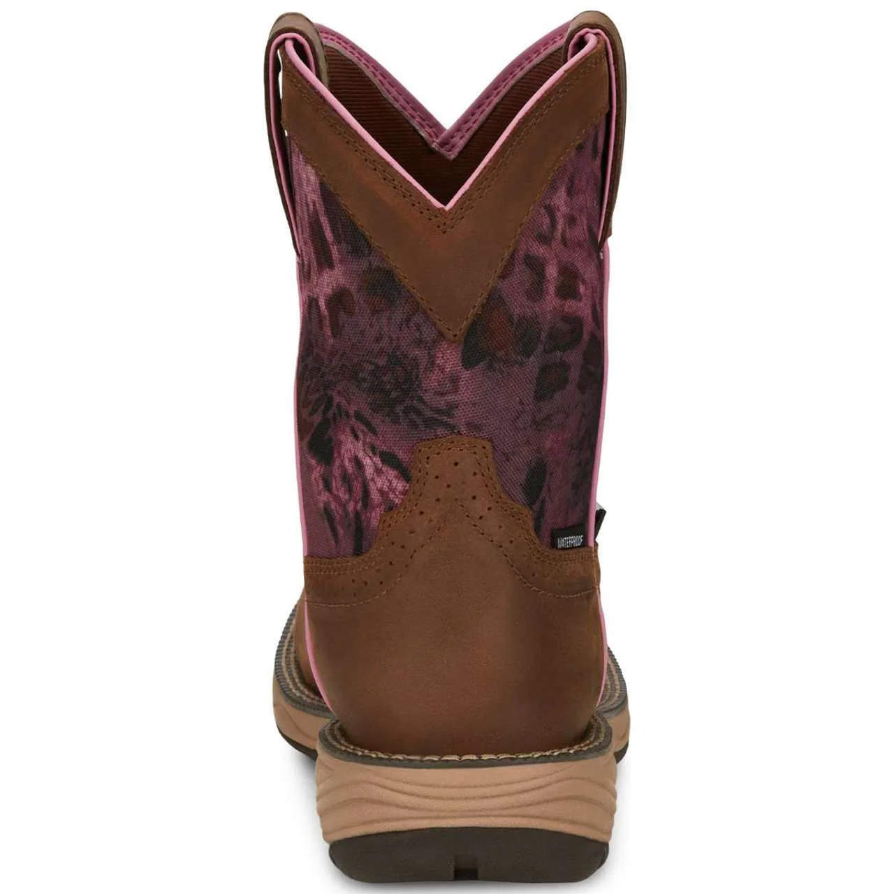 Justin Women's Stampede Rush 8" Waterproof EH Soft Toe Boots, SE4358, Brown - Image 6