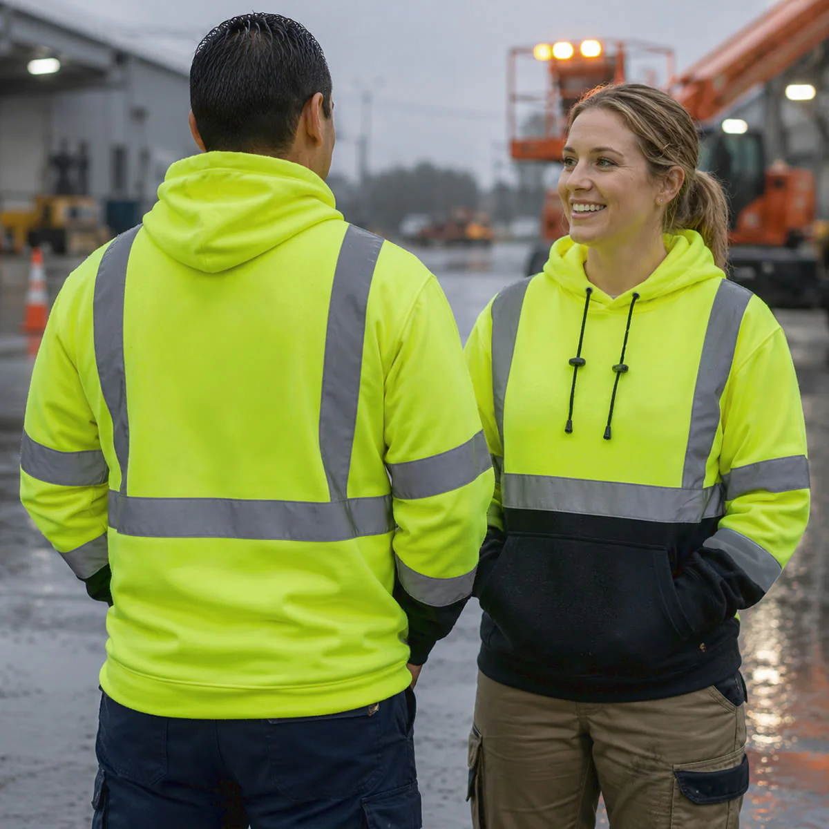 Pyramex RSSH32 Type R Class 3 Hi-Vis Pullover Hooded Sweatshirt - Image 4
