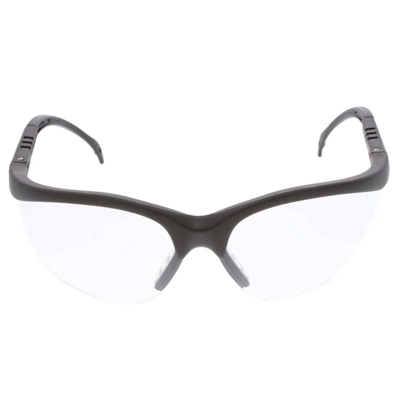MCR Klondike KD1 Series Safety Glasses - Black Frame - Clear UV Anti-Fog Lens - Image 2