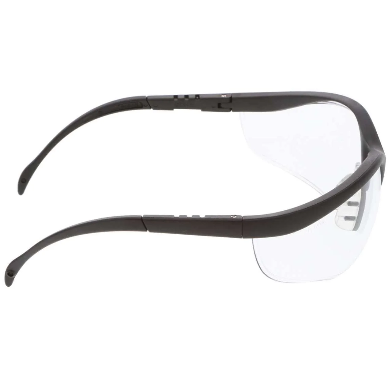 MCR Klondike KD1 Series Safety Glasses - Black Frame - Clear UV Anti-Fog Lens - Image 3
