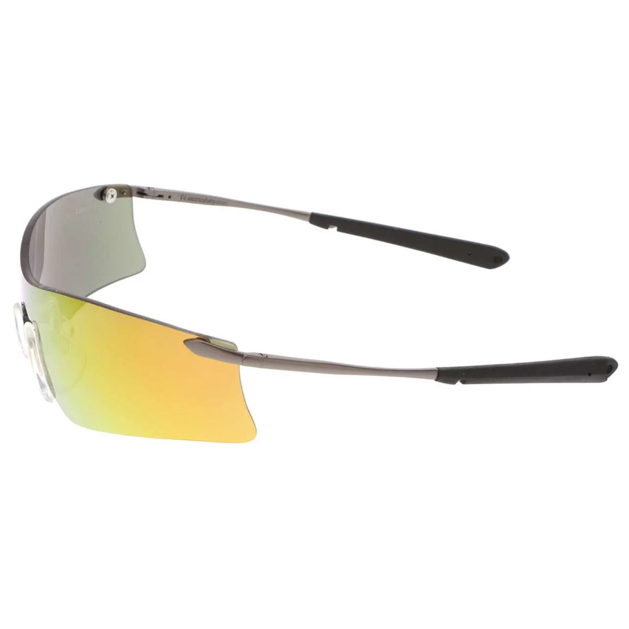 MCR Rubicon T4 Series Safety Glasses - Silver Frame - Fire Mirror Lens - Image 3