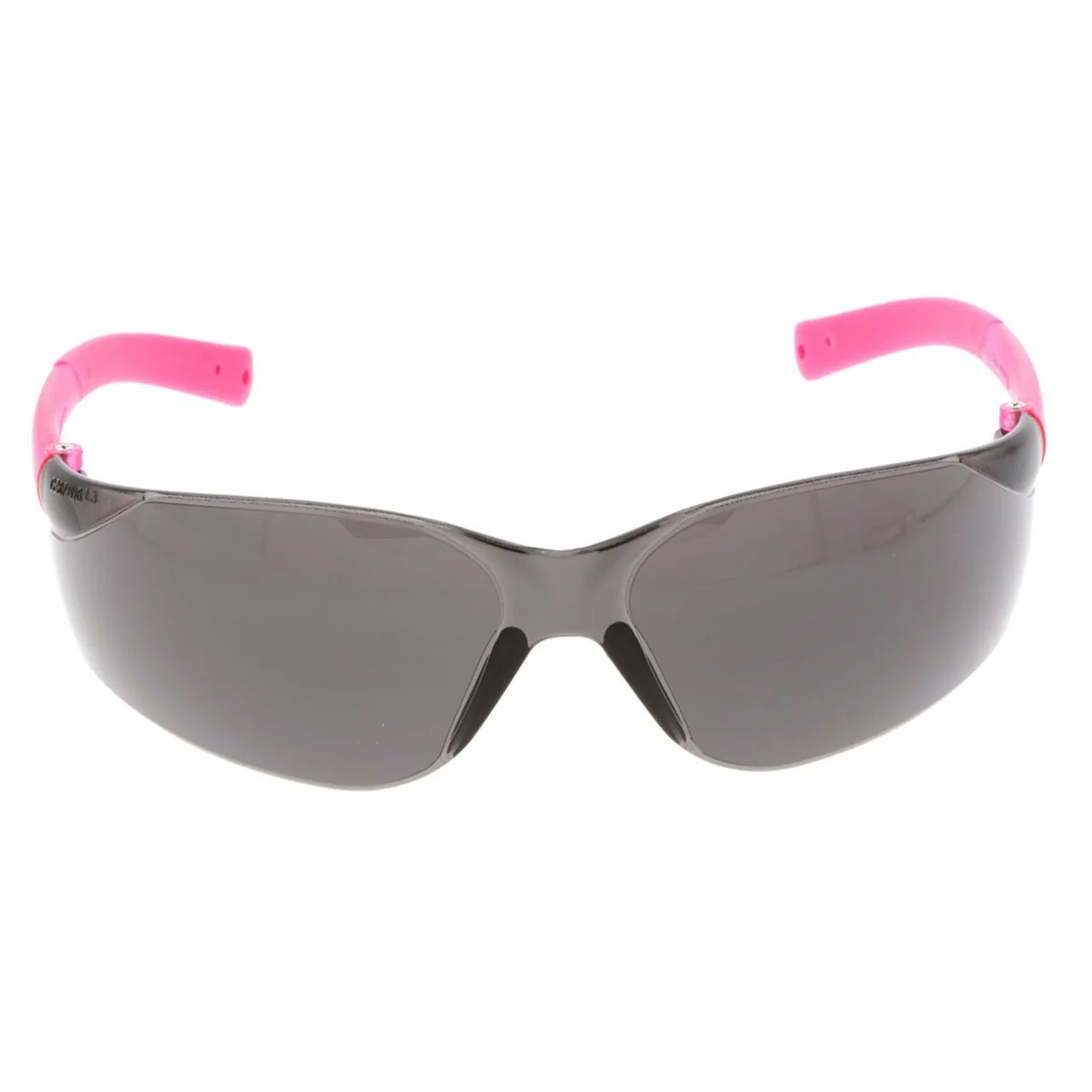 MCR BearKat BK2 Small Frame Safety Glasses - Gray Lens - Non-Slip Pink Temple - Image 2
