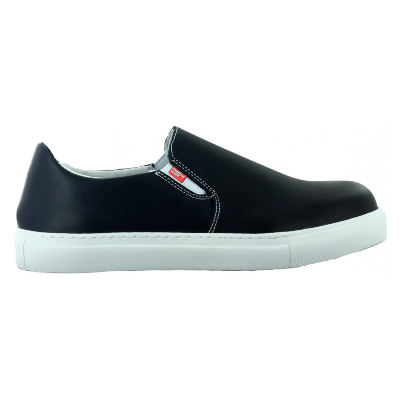 Mellow Walk Women's Jessica Slip-On SD Steel Toe Shoes, 482072, Black
