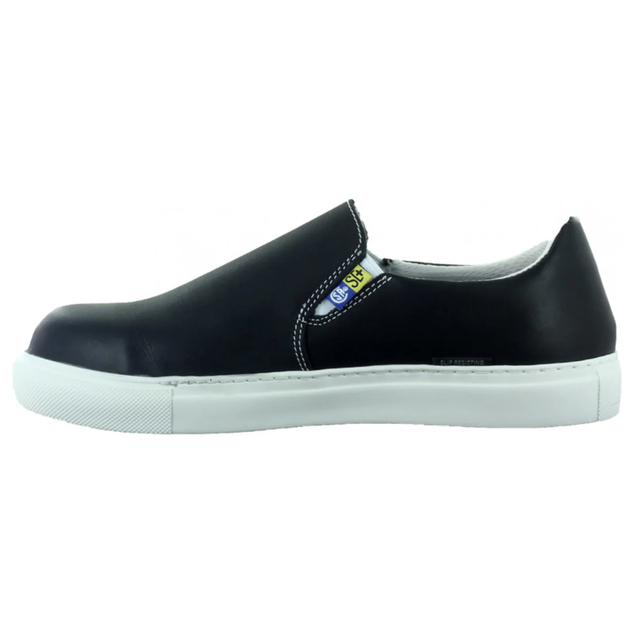 Mellow Walk Women's Jessica Slip-On SD Steel Toe Shoes, 482072, Black - Image 3