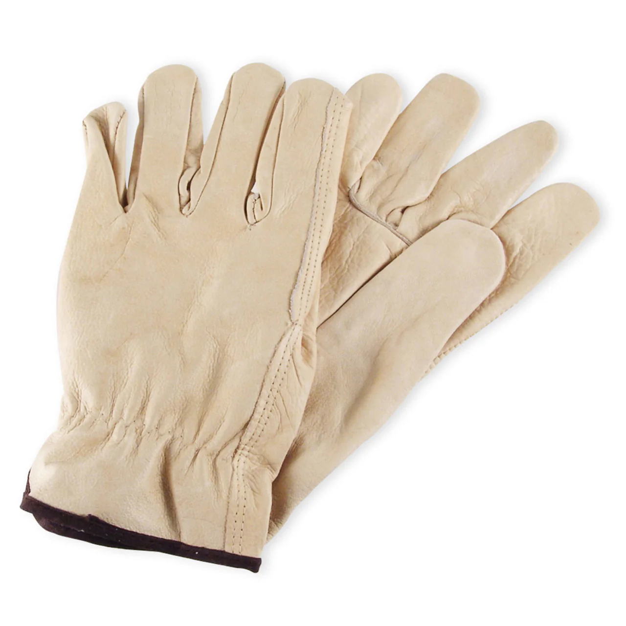 Wells Lamont Y0135 Grain Cowhide Leather Driver Gloves, Natural - Image 2