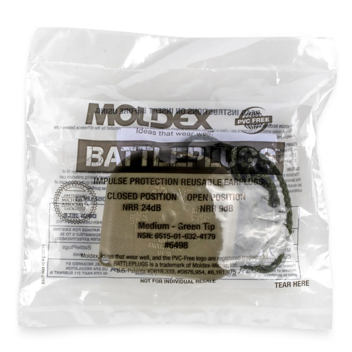 Moldex BattlePlugs Earplugs, NRR 24dB - Image 4