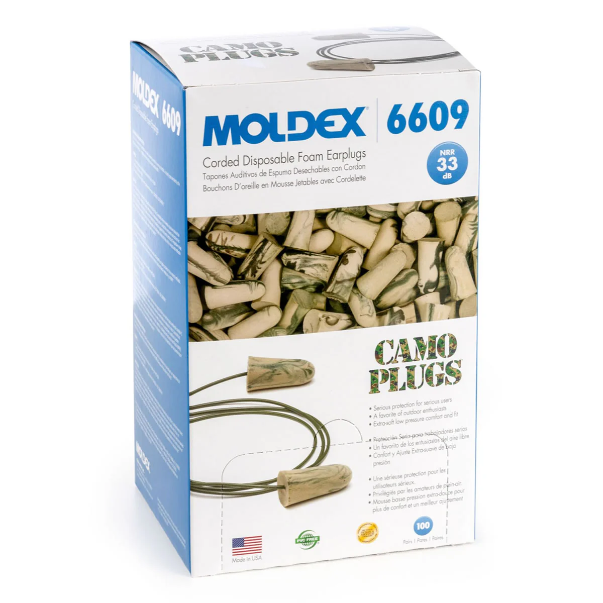 Moldex Camo Plugs Disposable Earplugs, NRR 33dB - Image 4