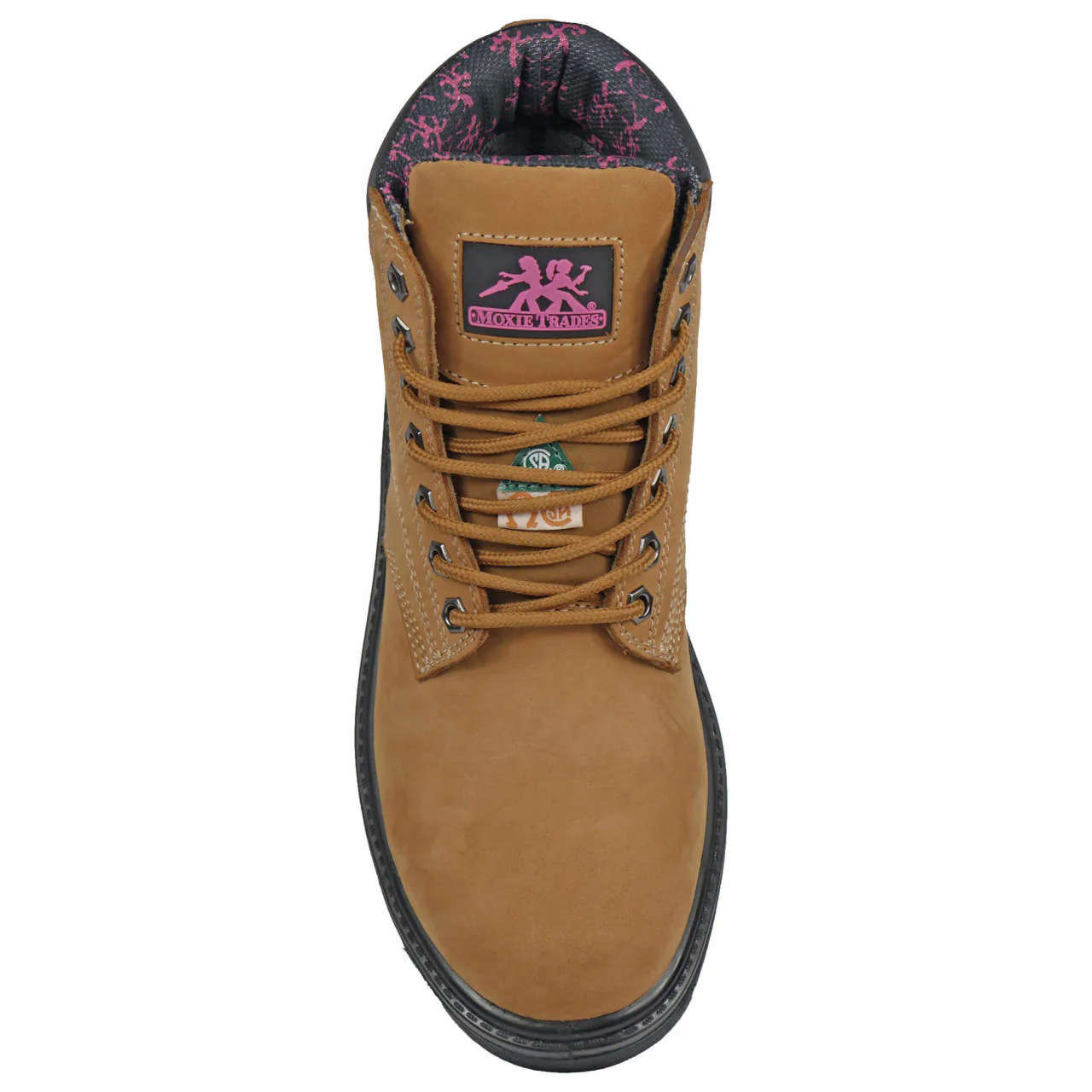 Moxie Trades Women's Alice 6" Tan Steel Toe Boots, MT50161, Tan - Image 7