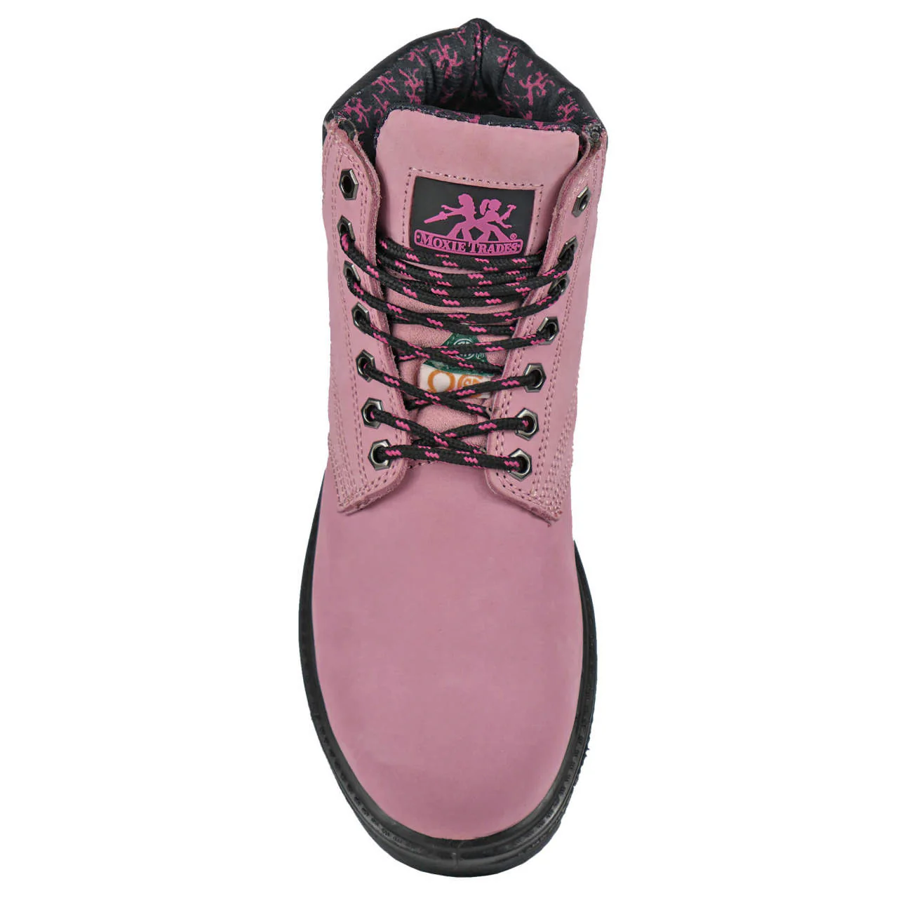 Moxie Trades Women's Alice 6" Pink Steel Toe Boots, MT50162, Pink - Image 4