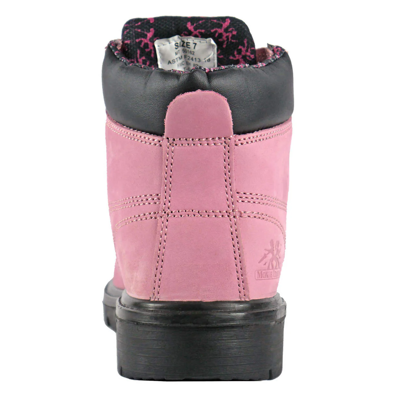 Moxie Trades Women's Alice 6" Pink Steel Toe Boots, MT50162, Pink - Image 5