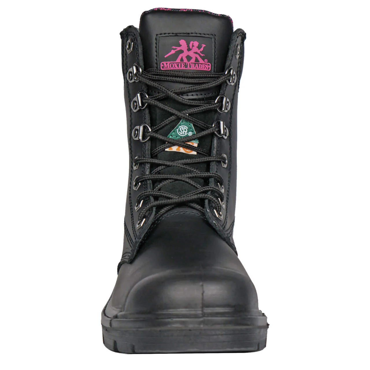 Moxie Trades Women's Anne 8" Steel Toe Boots, MT50165, Black - Image 5