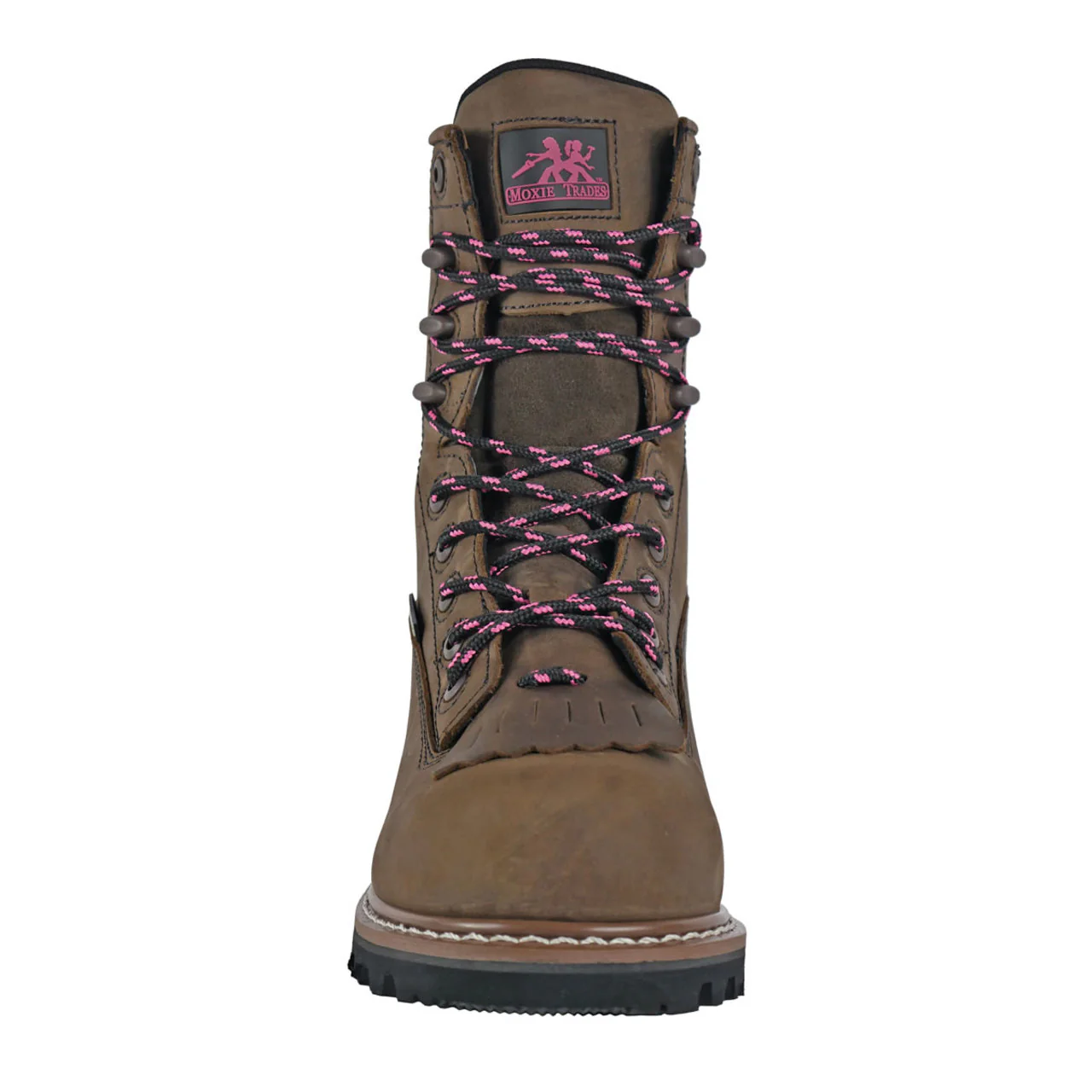Moxie Trades Women's Mareen 8" Logger Waterproof Composite Toe Boots, MT28028, Brown - Image 4