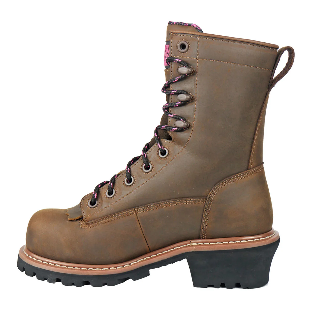 Moxie Trades Women's Mareen 8" Logger Waterproof Composite Toe Boots, MT28028, Brown - Image 6