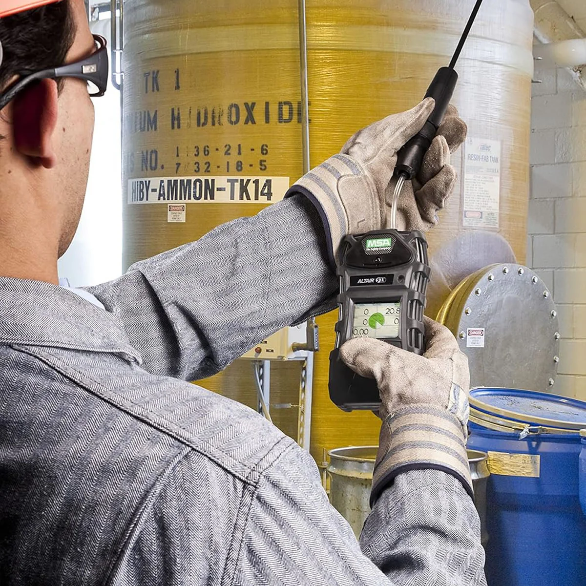 MSA ALTAIR 5X Detector Color (LEL, O2, CO, H2S, PID) with 10' Line, 1' Probe - Image 4