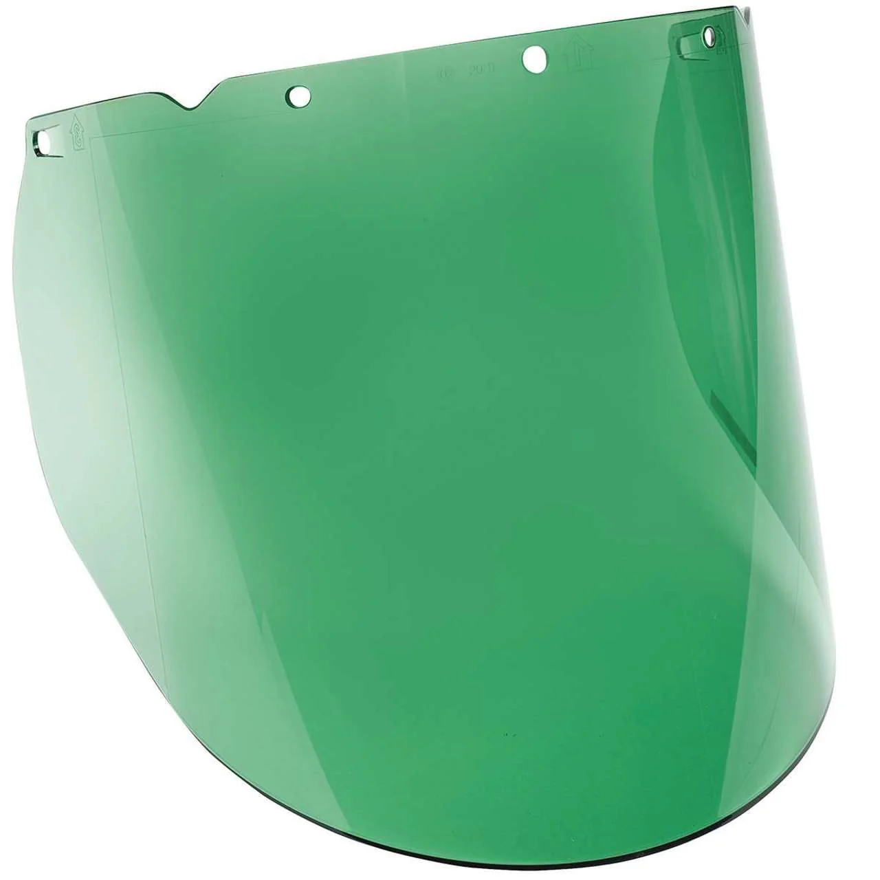 MSA V-Gard Green Tint Anti-Fog Polycarbonate Molded Visor, 9.25in x 18in x .098in - 10115849 - Image 3