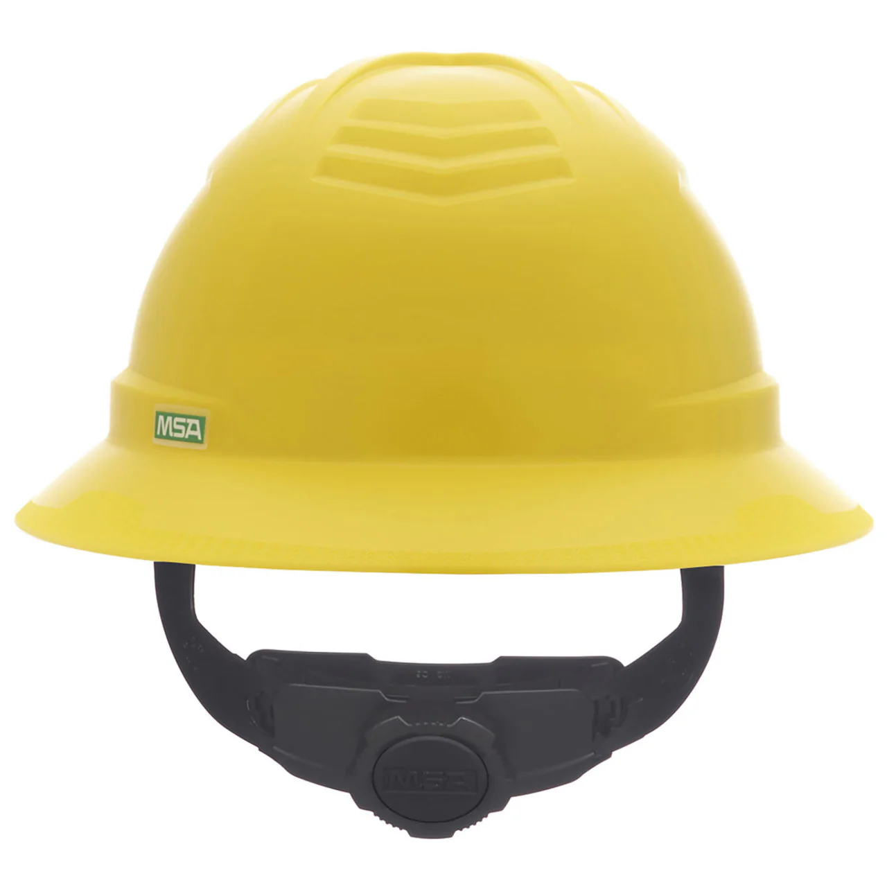 MSA V-Gard C1 Full Brim Hard Hat with Fas-Trac III Ratchet Suspension - Image 4