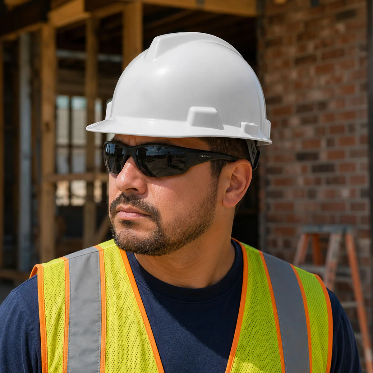 MSA V-Gard Cap Style Hard Hat Fas-Trac III Ratchet Suspension - Image 5