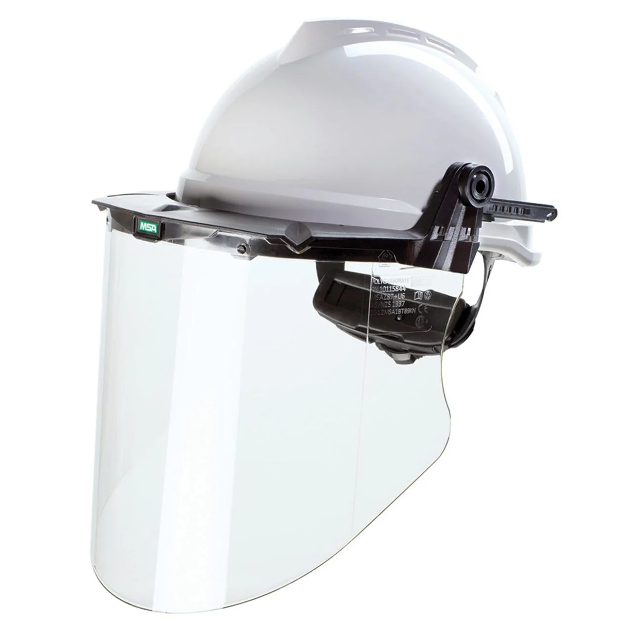 MSA V-Gard Clear Anti-Fog Polycarbonate Molded Visor, 10.375in x 17in x .098in - 10115853 - Image 2