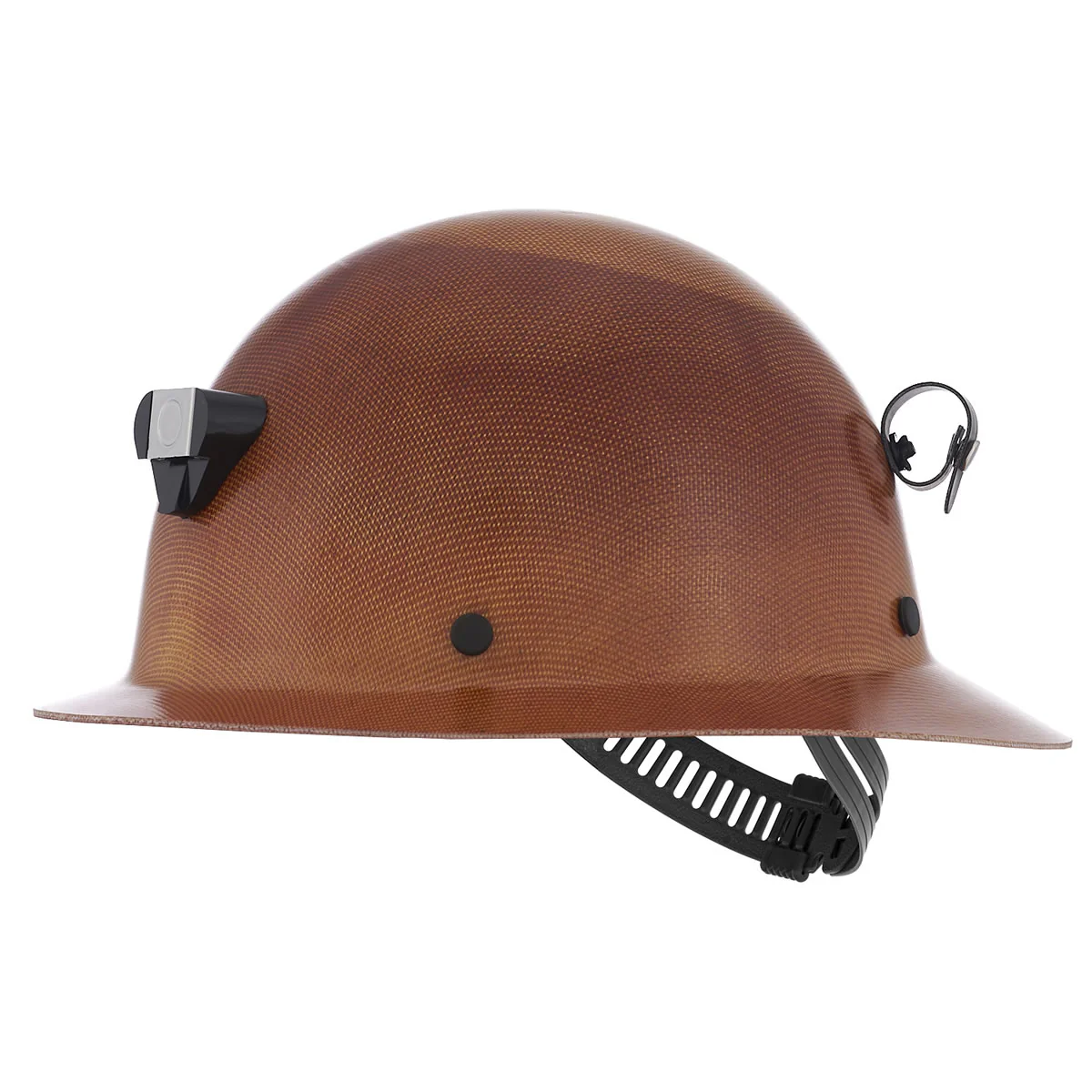 MSA Skullgard Full Brim Hard Hat, Staz-On Suspension with Lamp Bracket - Image 9