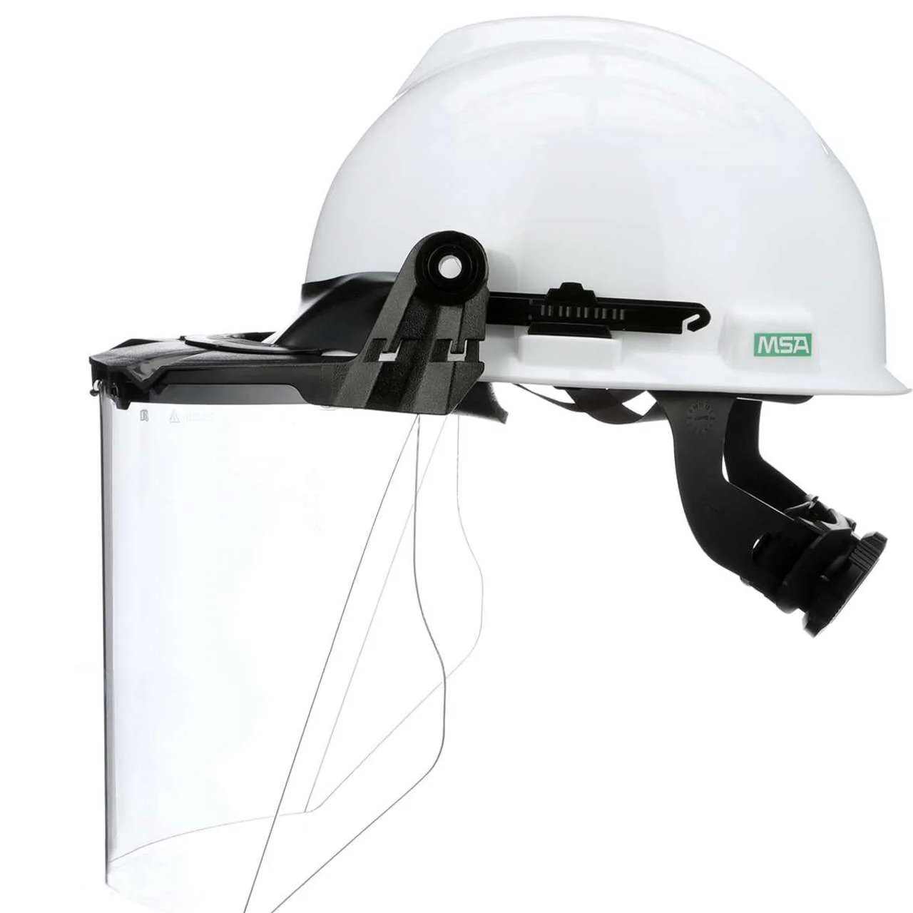 MSA V-Gard Accessory System kit with V-Gard Cap, White, For Slotted Caps w/Clear PC Visor - 10118695 - Image 4