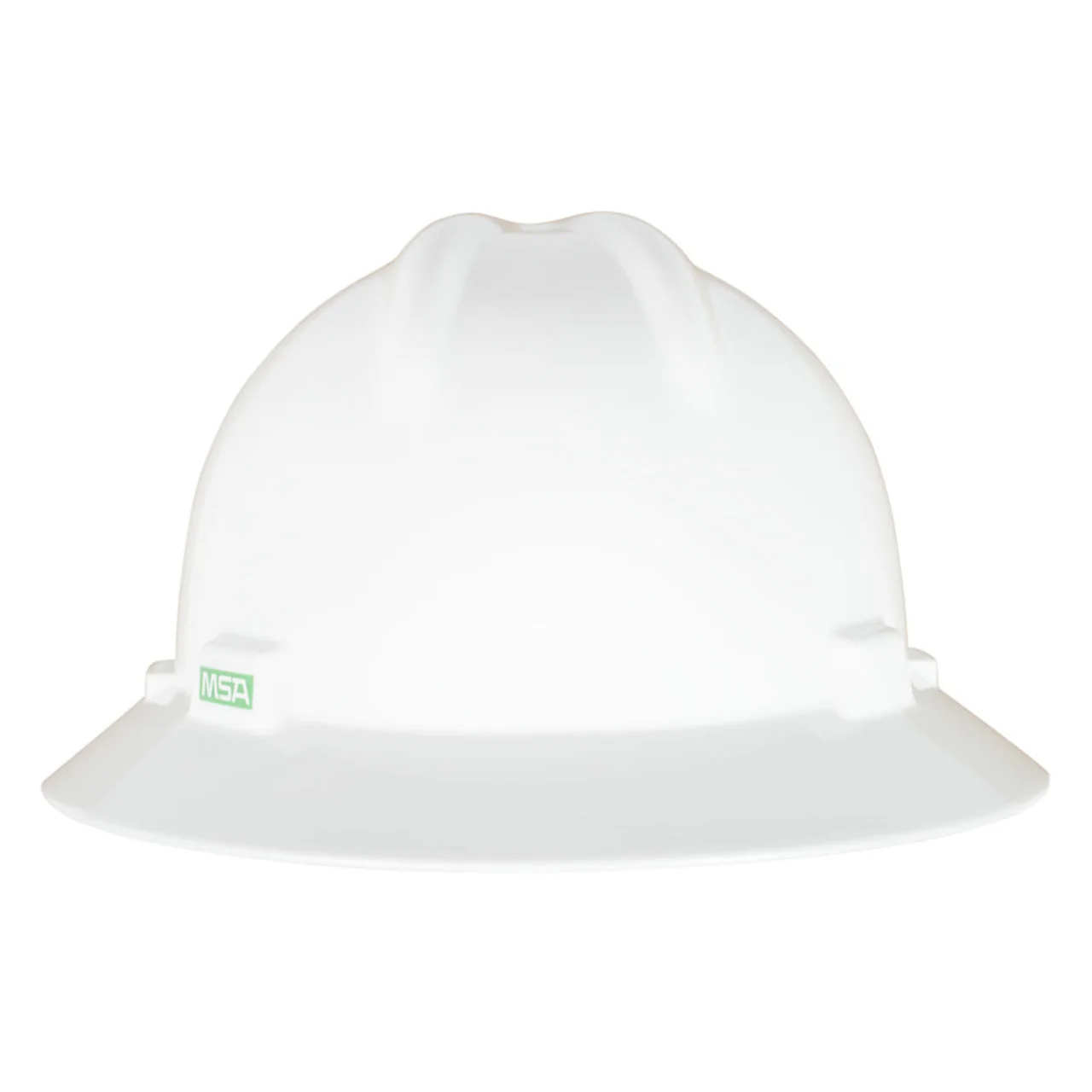 MSA V-Gard Green Full Brim Hard Hat - Image 4