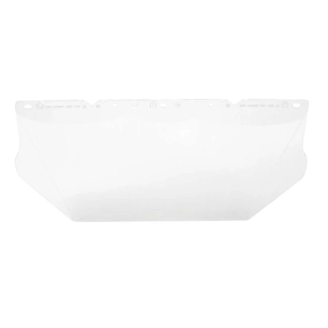 MSA V-Gard Clear Polycarbonate Contoured Face Shield, 8in x 17in x .04in - 10115836 - Image 7