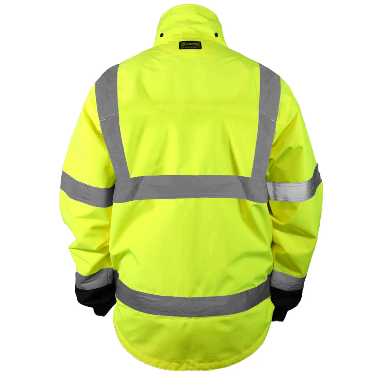 Occunomix Hi-Vis Class 3 Black Bottom Breathable Rain Jacket, SP-RSJBK - Image 2