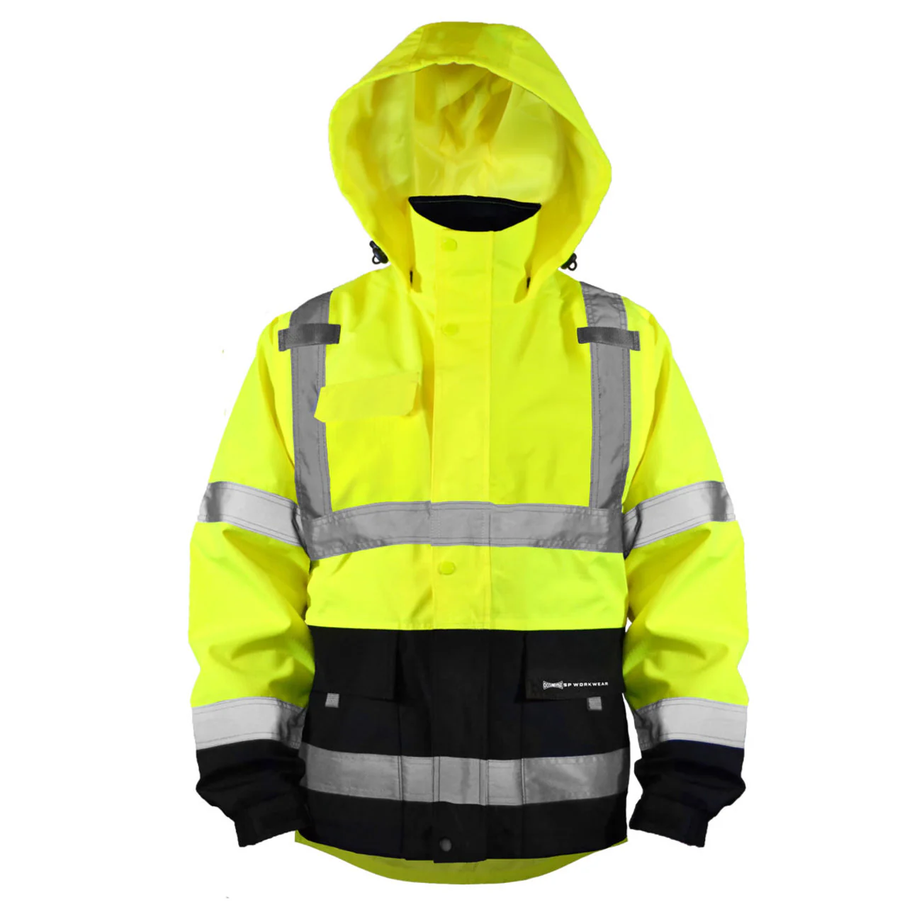 Occunomix Hi-Vis Class 3 Black Bottom Breathable Rain Jacket, SP-RSJBK - Image 3