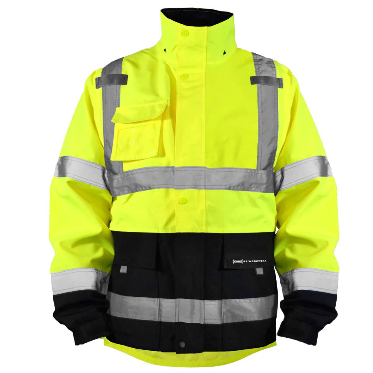 Occunomix Hi-Vis Class 3 Black Bottom Breathable Rain Jacket, SP-RSJBK - Image 5