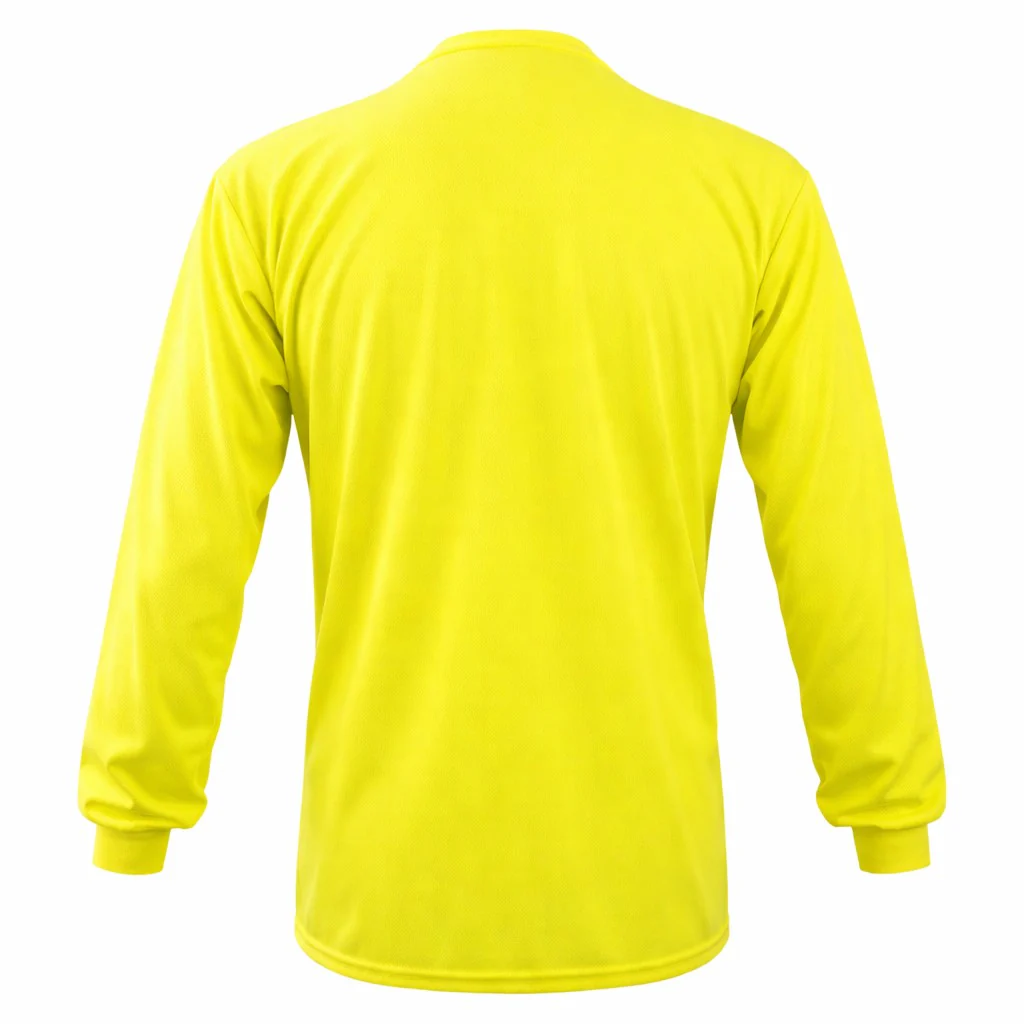 Custom Hi-Vis Long Sleeve T-Shirt, LUX-XLSPB - Image 3
