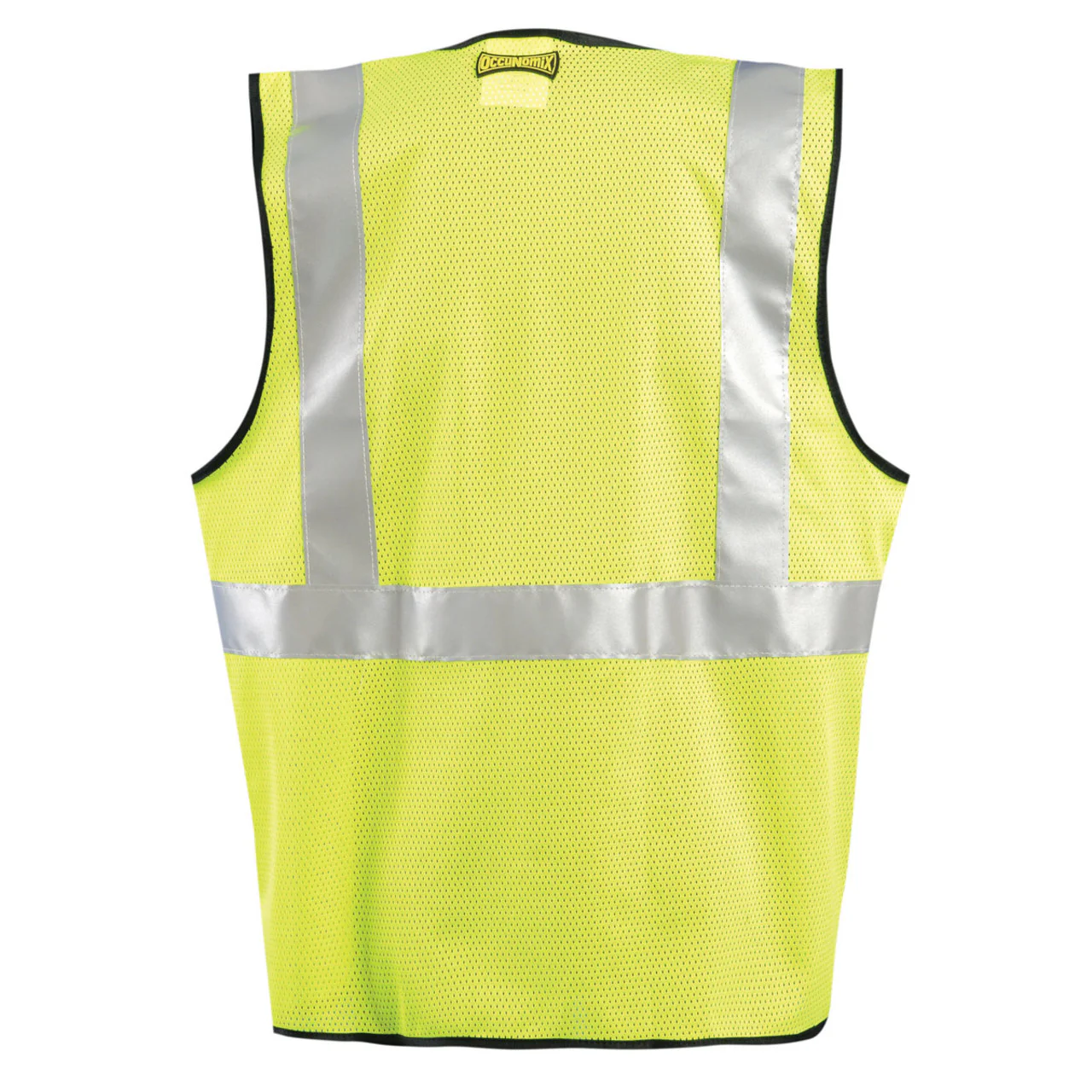 OccuNomix Type R Class 2 High-Vis Standard Mesh Safety Vest w/Zipper - LUX-SSGZC - Image 2