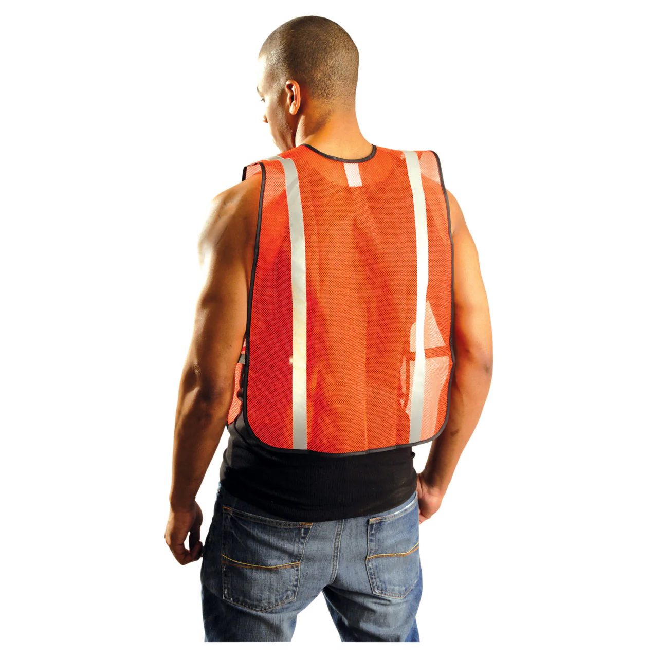 OccuNomix Non-ANSI Poly Mesh Reflective Safety Vest - LUX-XSBM - Image 2