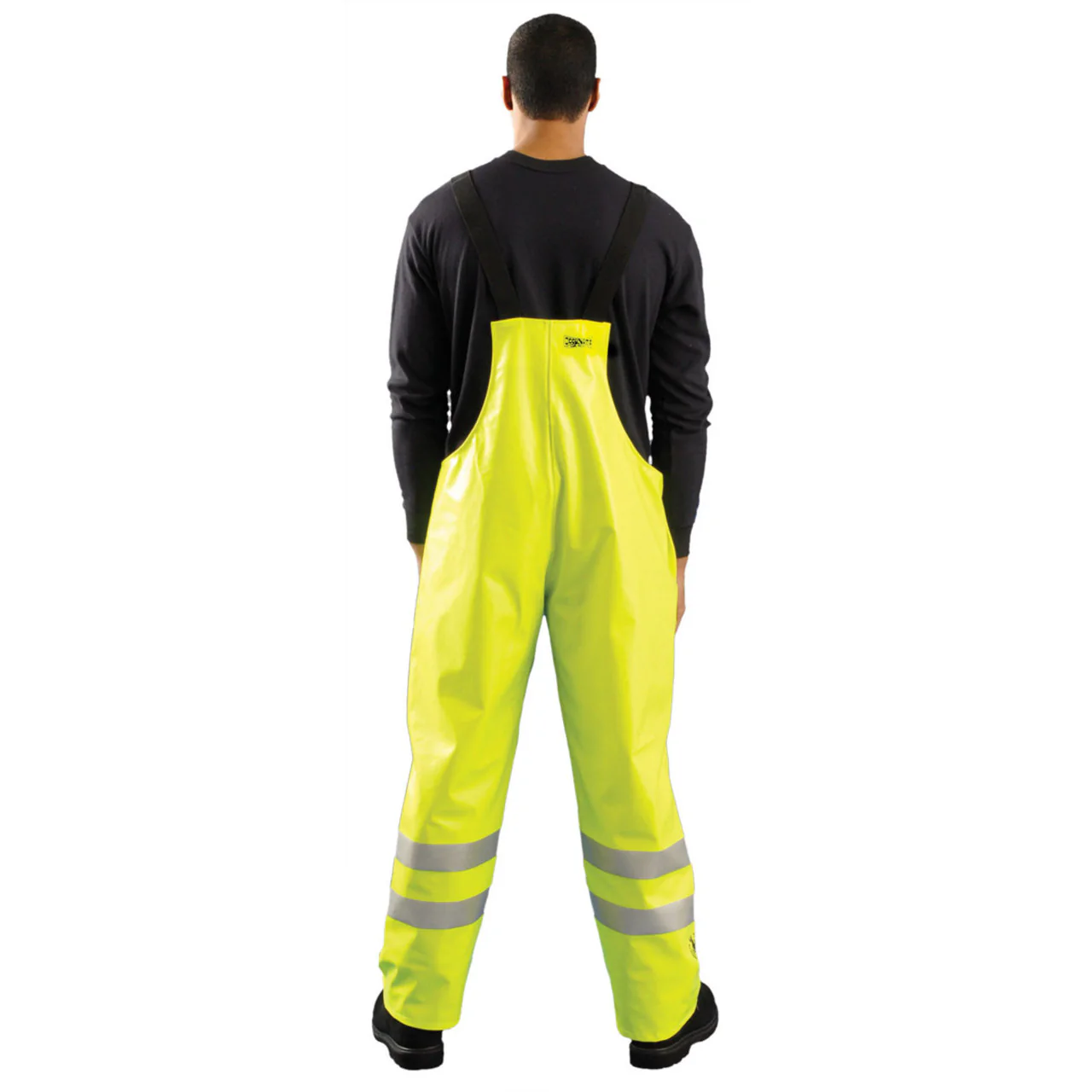 Occunomix Class E Hi-Vis Flame Resistant Waterproof Rain Bib Pants, LUX-TBIB/FR - Image 3
