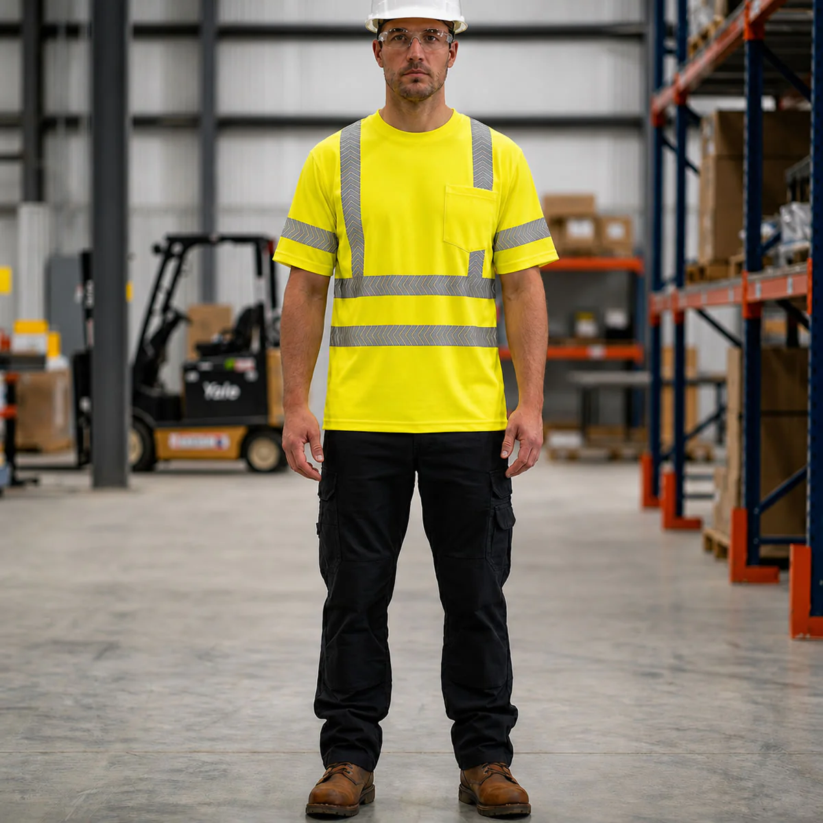 OccuNomix Type R Class 3 Hi-Vis Segmented Tape Short Sleeve T-Shirt, LUX-TSSP3B - Image 3