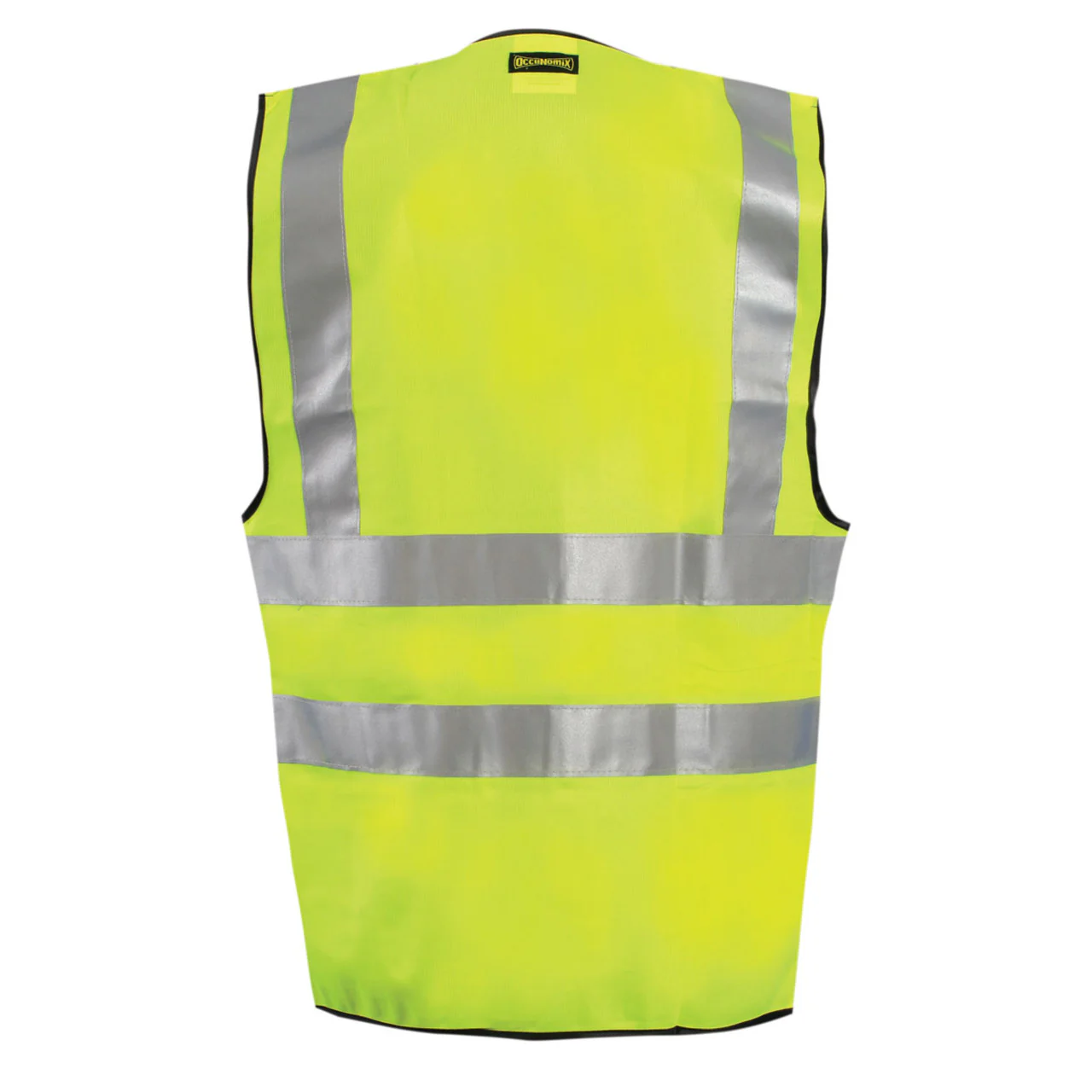 OccuNomix Type R Class 2 High-Vis Solid Dual Stripe Safety Vest w/Zipper - LUX-SSFS - Image 2